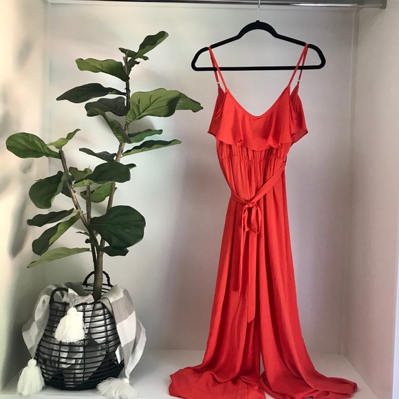 Boutique Summer Neon Wide Leg Jumpsuit MEDIUM - Picture 5 of 7